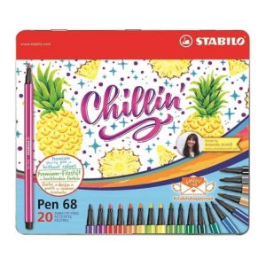 Pennarelli STABILO Pen 68 Limited Edition Scatola in metallo 20 colori