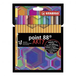 Stabilo pennarello punta fine Point 88 ARTY Confezione 18 Colori diversi