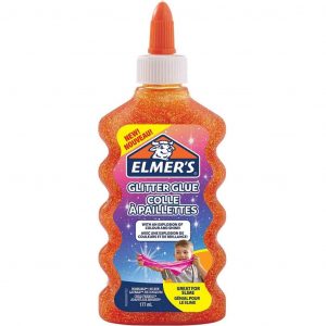 Elmer’s Colla Vinilica Ottima per Realizzare Slime Arancione Glitter