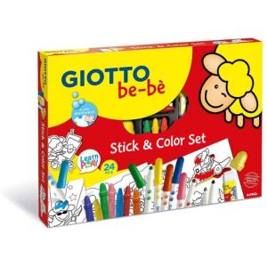 Giotto be-be' Stick & Color Set 24 pezzi assortiti