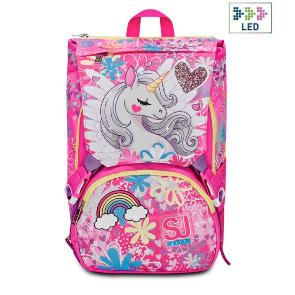 Zaino Sdoppiabile Sj Gang Unicorn Led Girl