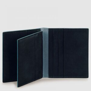 Porta Carte di Credito Piquadro in Pelle Blue Sqaure Blu Notte